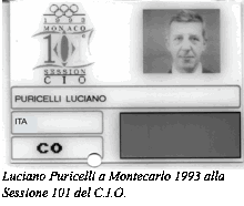 Luciano Puricelli a Montecarlo 1993 alla  Sessione 101 del C.I.O. 